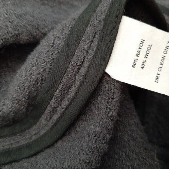 TOBIAS Wool Blend Modern Wrap Cardigan / Light Coat Gray Sz L - Picture 15 of 15